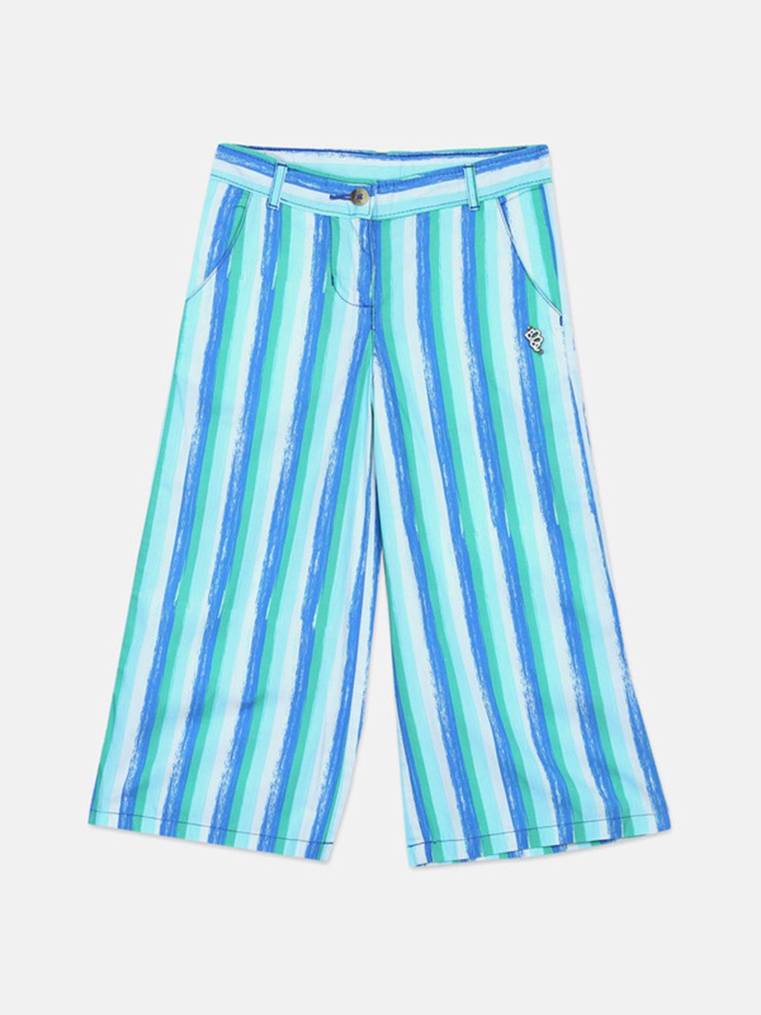 multi-color stripes trouser
