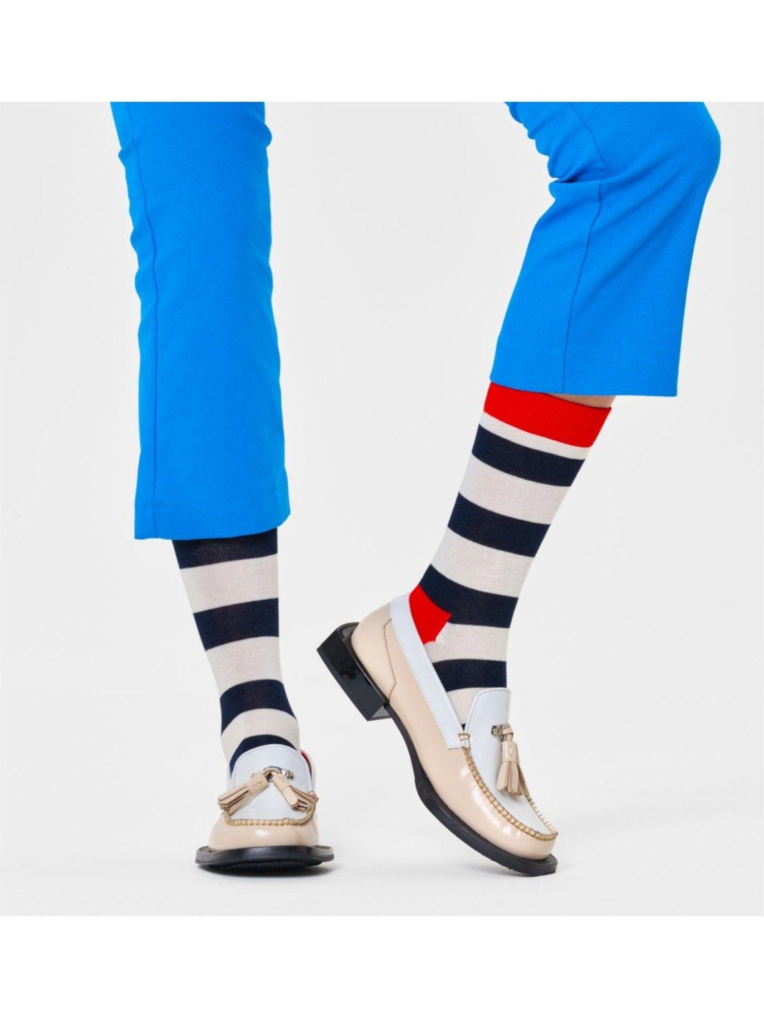 multi-color stripes unisex socks