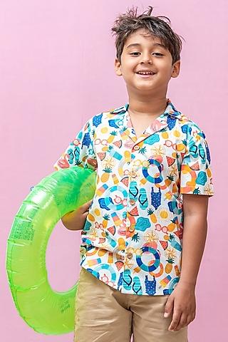 multi-colored printed shirt for boys