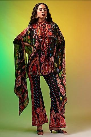 multi-colored-silk-chiffon-&-poly-lycra-printed-tunic-set