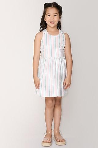 multi-colored cotton dress for girls