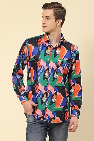 multi-colored cotton printed shirt