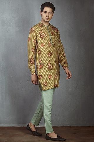 multi colored printed shirt with pants