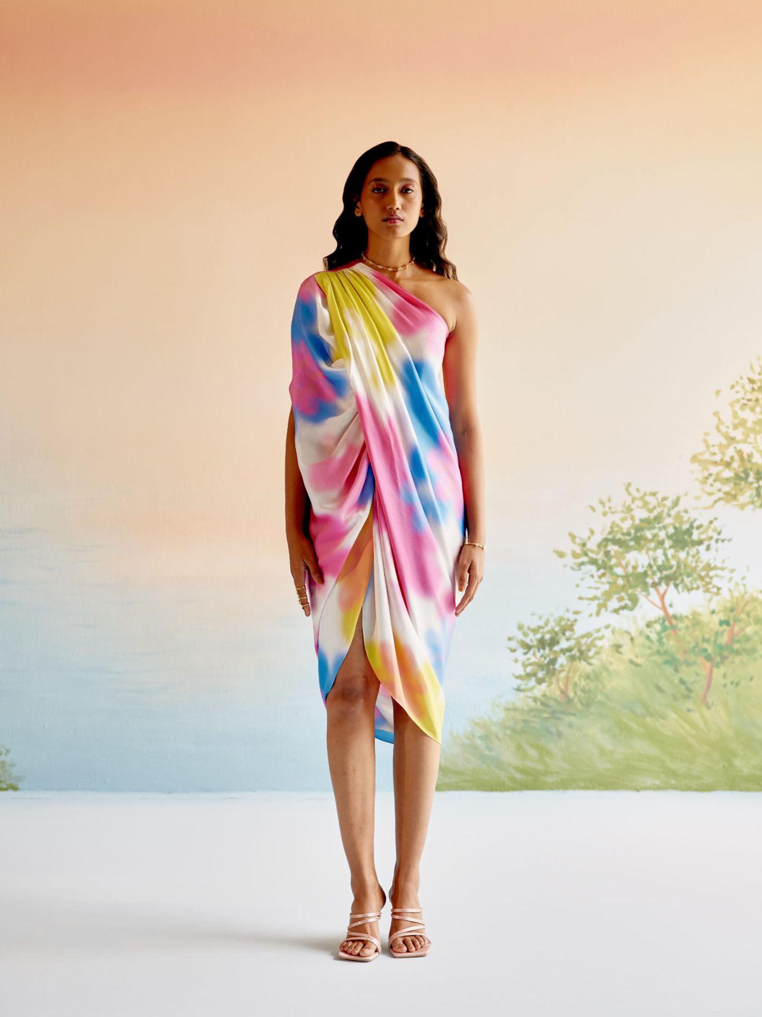 multi-colour echo lagoon dress
