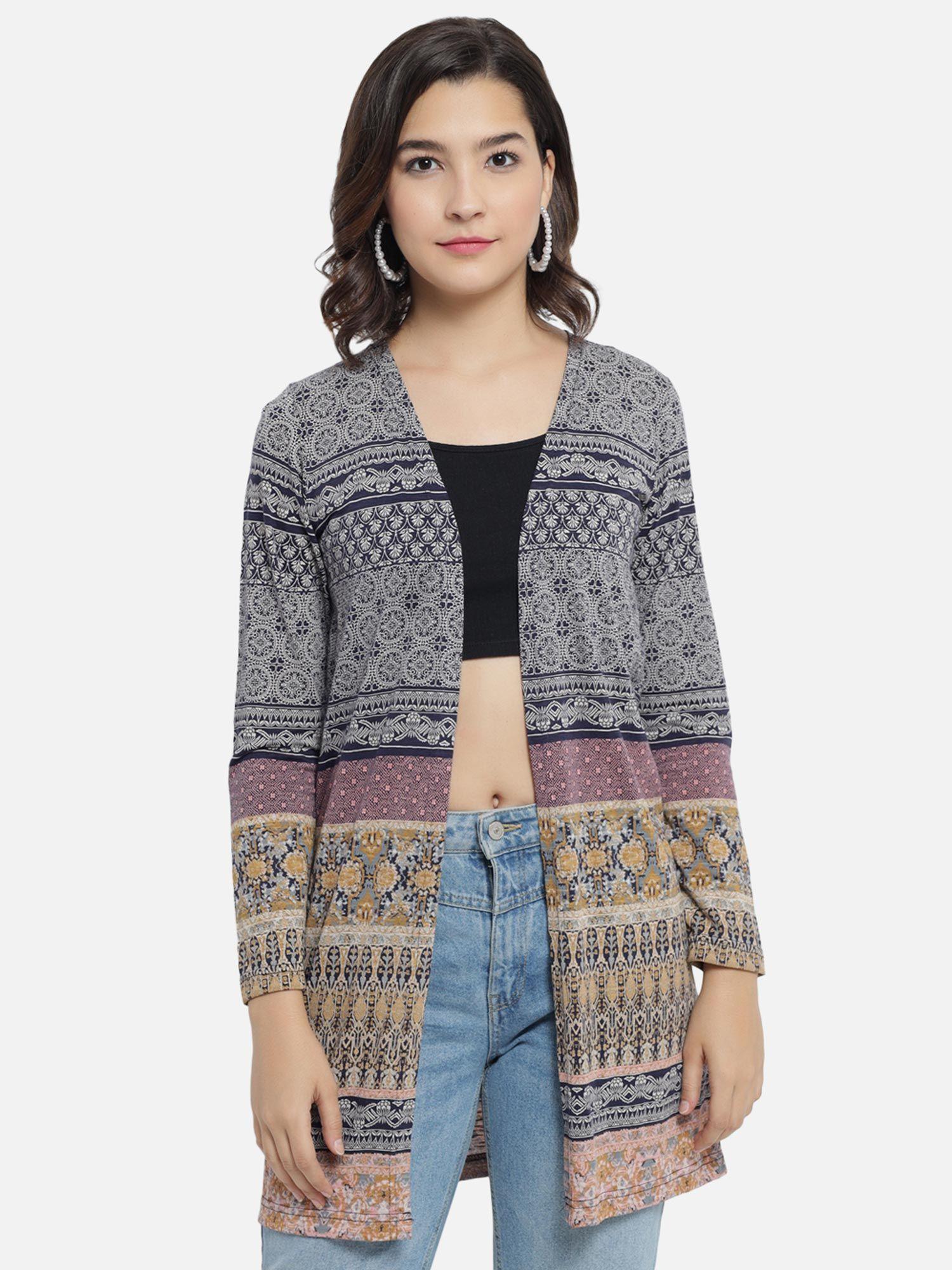 multi colour shrug