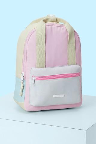 multi-coloured casual polyester women backpack