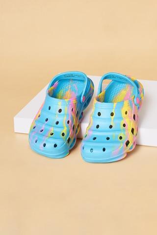 multi-coloured multicolor clog casual girls clog shoes