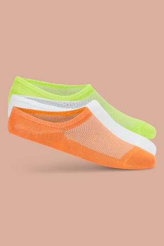 multi-coloured self design cotton polyester elastane socks