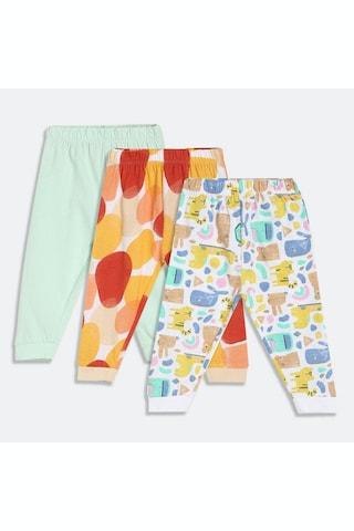 multi-coloured solid ankle-length casual boys regular fit trousers