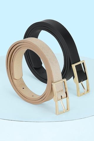 multi-coloured solid pu belt