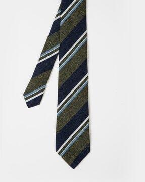 multi-coloured striped tie