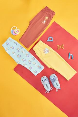 multi-coloured assorted full length  casual baby regular fit  track pants