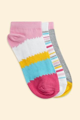multi-coloured color block cotton nylon spandex socks