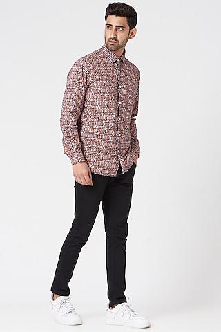 multi-coloured cotton shirt