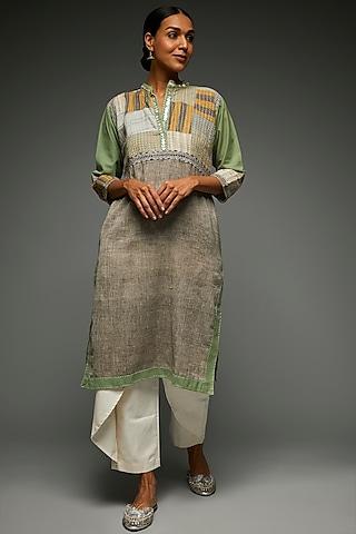 multi-coloured cotton tunic