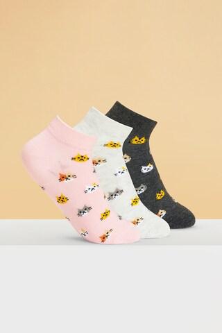 multi-coloured multi design cotton, nylon, polyester, elastane socks