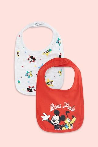 multi-coloured print bibs