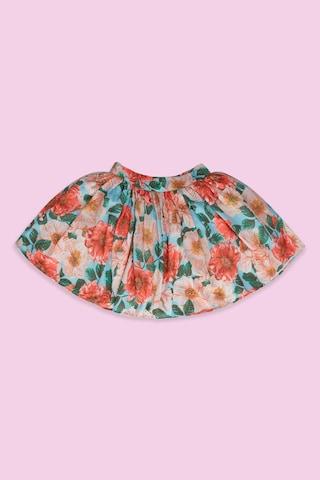 multi-coloured print party girls regular fit skirt