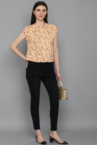 multi-coloured printed casual half sleeves v neck women regular fit shirt