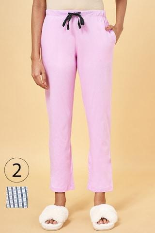multi-coloured printed full length sleepwear women comfort fit pyjama