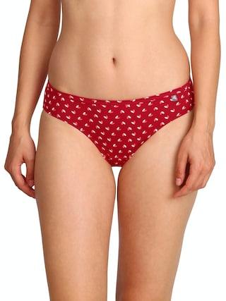 multi-coloured printeded women regular fit brief