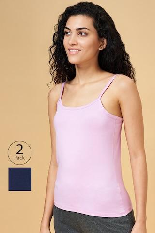multi-coloured solid women comfort fit camisole