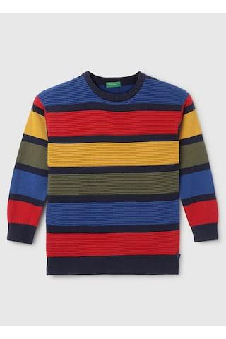 multi-coloured stripe sweater