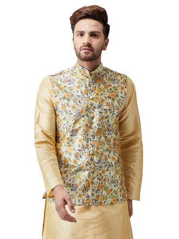 multi printed nehru jacket