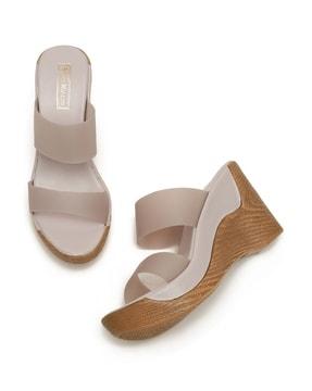 multi-strap open-toe wedges