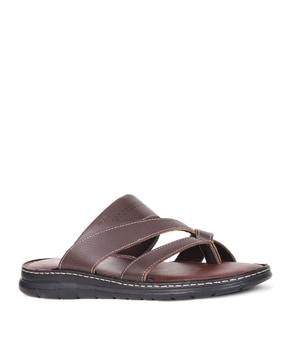 multi-strap slip-on sandals