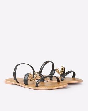 multi-strap slip on sandals