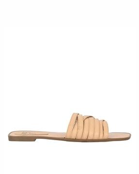 multi-strap slip-on sandals