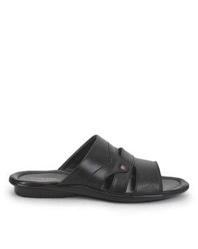 multi-strap slip-on slides