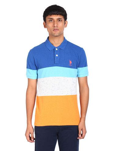 multi striped polo t-shirts