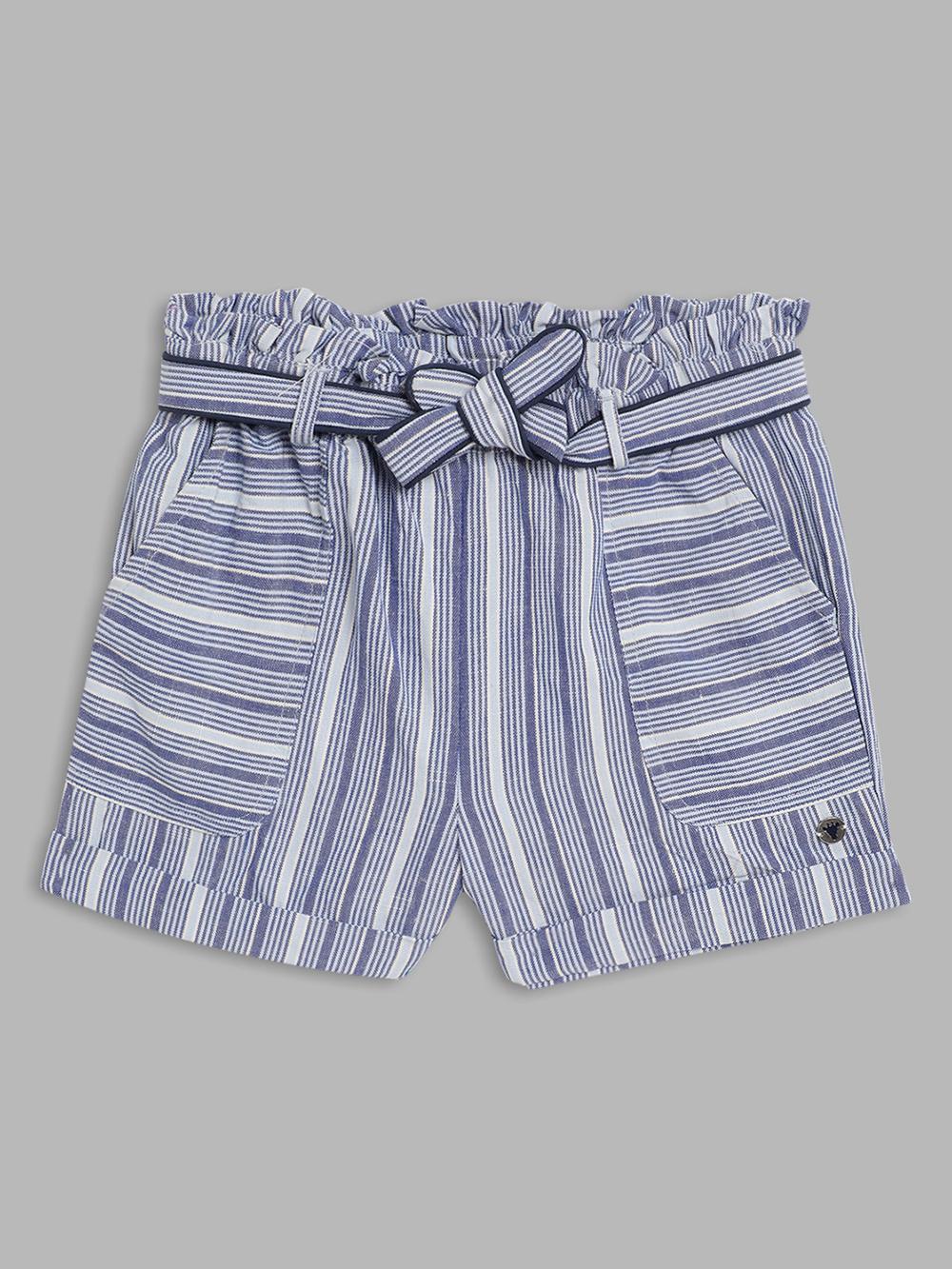 multi striped regular fit shorts