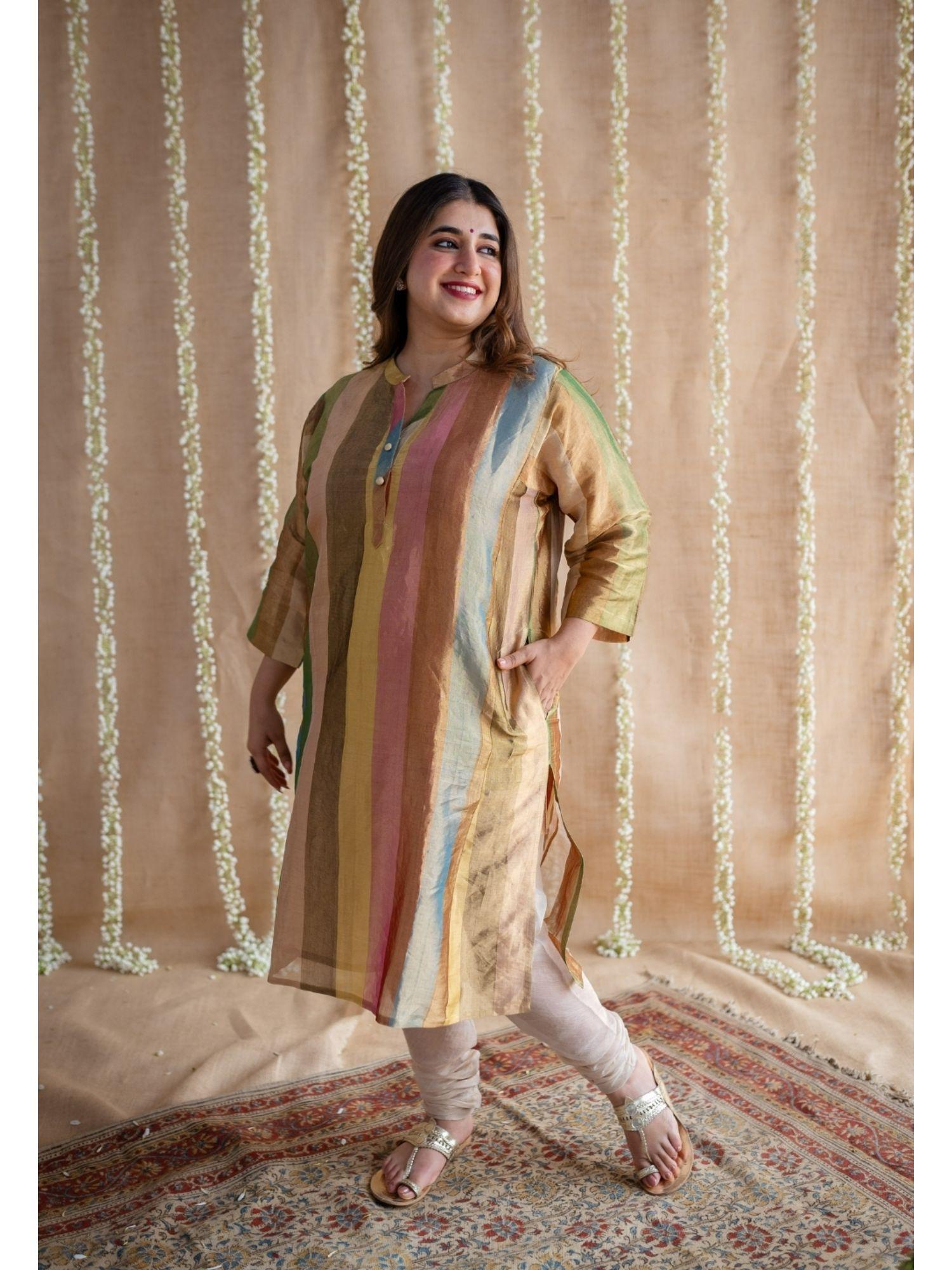 multi tissue jhabba kali kurta