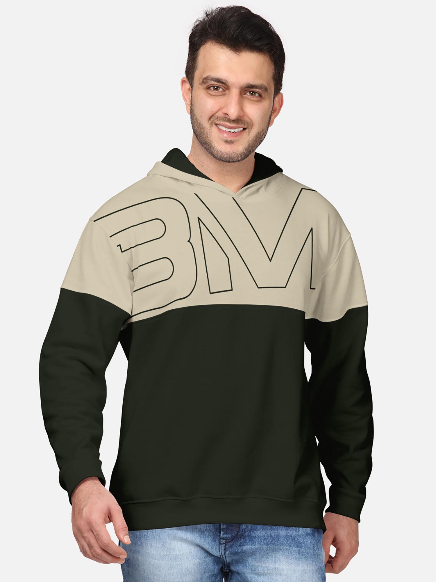 multi trendy hooded sweatshirt for men 280 gsm brushed fleece fabric