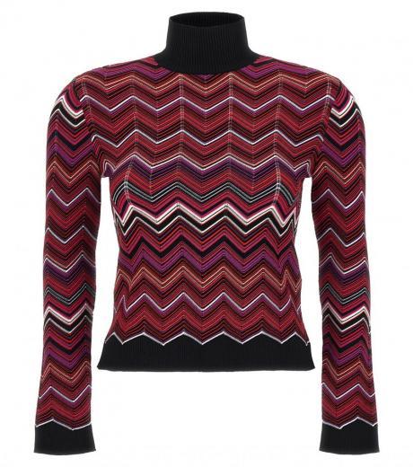 multicolor chevron sweater