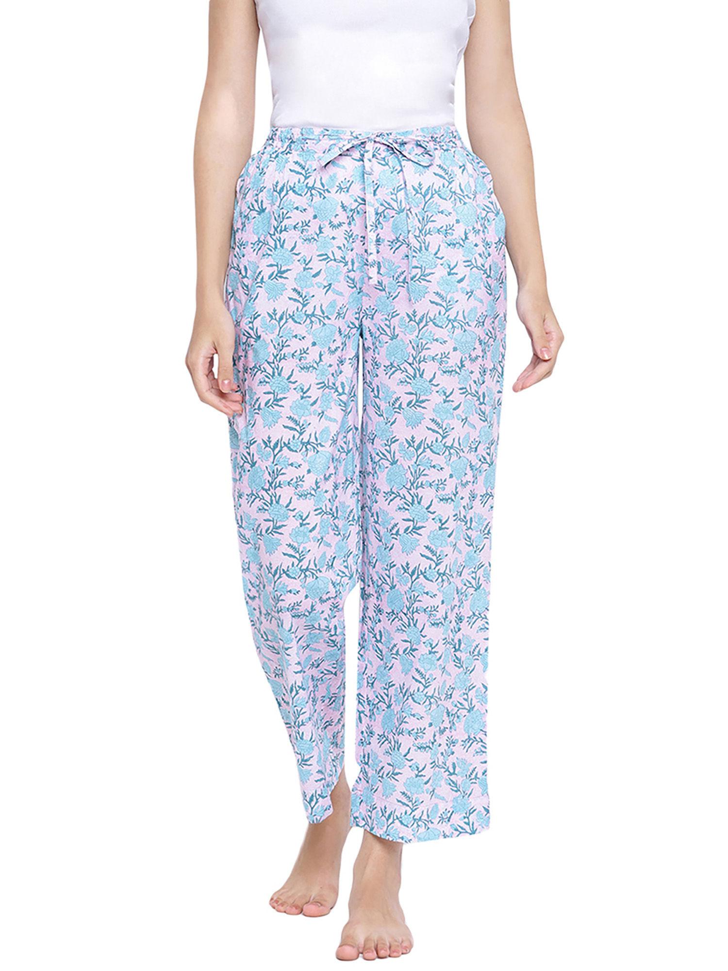 multicolor cotton printed pyjamas