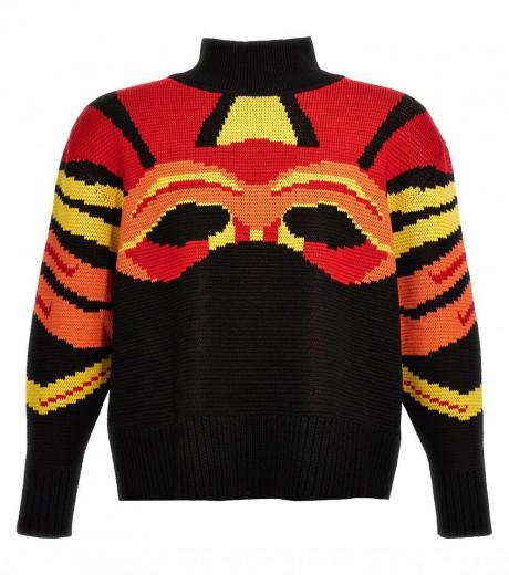 multicolor jacquard sweater