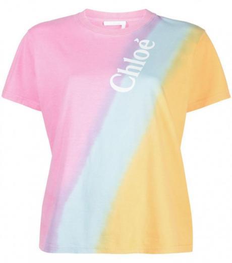 multicolor logo cotton t-shirt