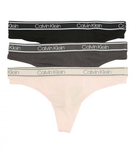 multicolor pack of 3 thong