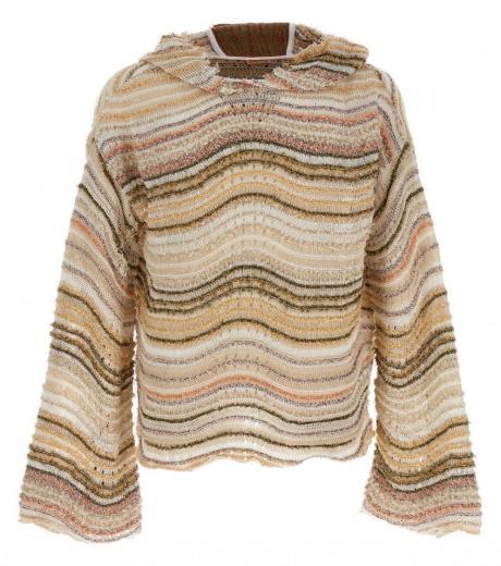 multicolor  hooded sweater
