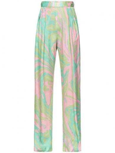 multicolor abstract pattern trouser