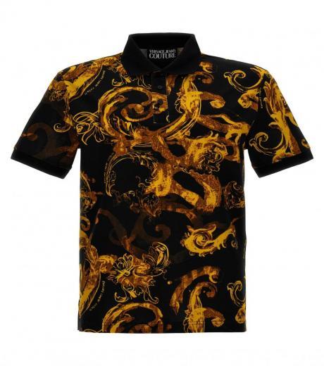 multicolor barocco print polo