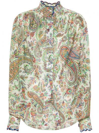 multicolor cachemire print shirt