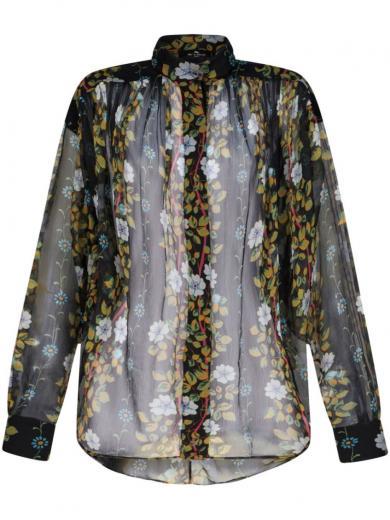 multicolor floral print shirt