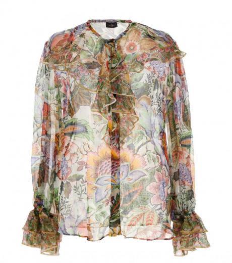 multicolor floral shirt