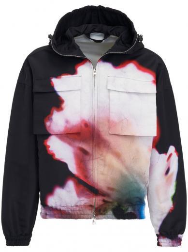 multicolor multicolour floral print windbreaker jacket