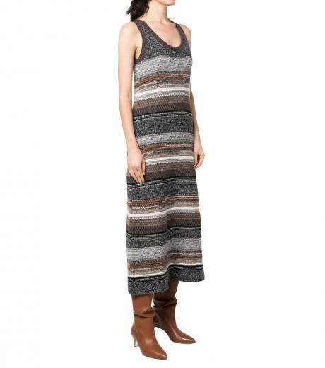 multicolor sleeveless long skirt